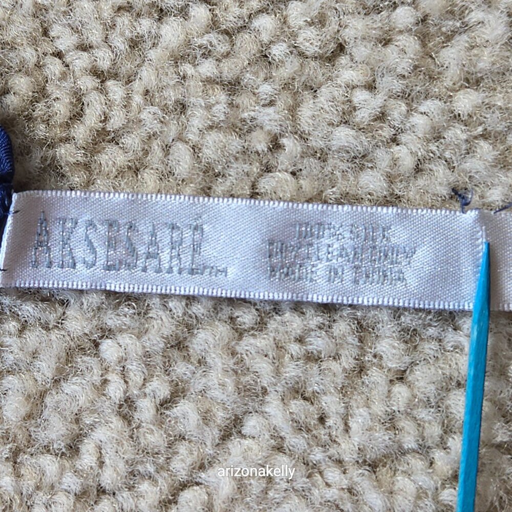 RARE UC Berkeley 100% Silk Scarf Hand-Rolled Aksesaré 2004 Collectible - Picture 11 of 12